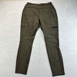 Athleta Headlands Hybrid Cargo Pants Women's 12 Brown Stretch Hiking Outdoor